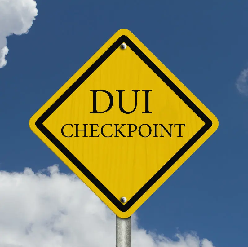 DUI Checkpoint Sign In New Jersey