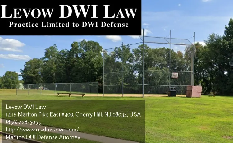 DUI defense attorney in Marlton, NJ near baseball field