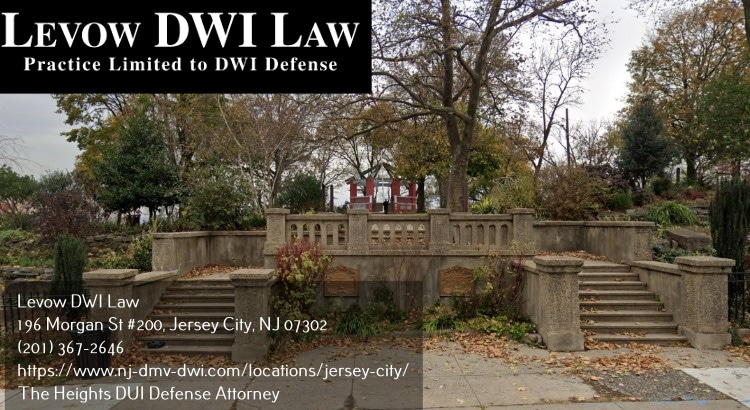 DUI defense attorney in The Heights, NJ near leonard gordon park