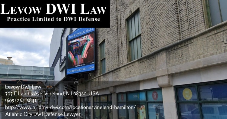 DWI defense lawyer in Atlantic City, New Jersey near Boardwalk Hall