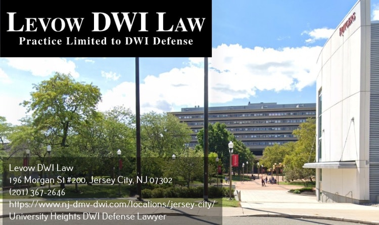 DWI defense lawyer in University Heights, NJ near University Hospital