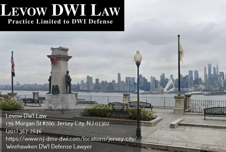 DWI defense lawyer in Weehawken, NJ near Hamilton Park