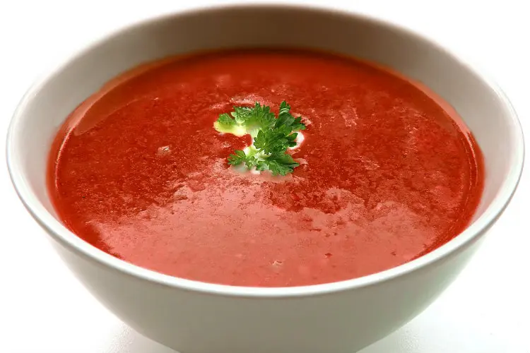 bowl of tomato soup